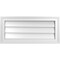 Ekena Millwork Vertical Surface Mount PVC Gable Vnt: Non-Functional, w/2"W x 1-1/2"H, Brickmould Frame, 26"W x 12"H GVPVE26X1202SN - alternate 1